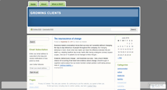 Desktop Screenshot of growingclients.wordpress.com