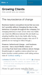 Mobile Screenshot of growingclients.wordpress.com