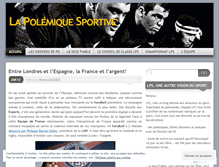 Tablet Screenshot of lapolemiquesportive.wordpress.com