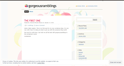 Desktop Screenshot of gorgeousramblings.wordpress.com