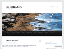 Tablet Screenshot of moorizzlasays.wordpress.com