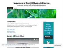 Tablet Screenshot of jatekok.wordpress.com