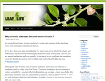 Tablet Screenshot of leaftolife.wordpress.com