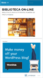 Mobile Screenshot of bibliotecaonline.wordpress.com