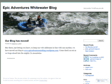 Tablet Screenshot of epicadventureswhitewater.wordpress.com