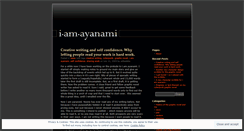 Desktop Screenshot of iamayanami.wordpress.com