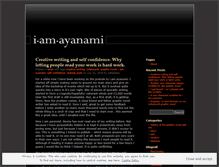 Tablet Screenshot of iamayanami.wordpress.com