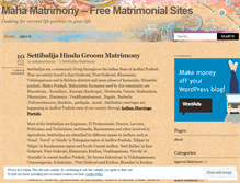 Tablet Screenshot of mahamatrimony.wordpress.com