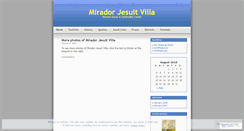 Desktop Screenshot of miradorjesuitvilla.wordpress.com