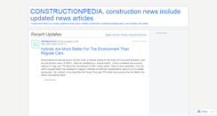 Desktop Screenshot of constructionpedia.wordpress.com