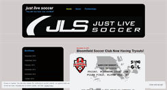 Desktop Screenshot of justlivesoccer.wordpress.com