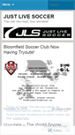 Mobile Screenshot of justlivesoccer.wordpress.com