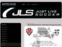 Tablet Screenshot of justlivesoccer.wordpress.com