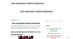 Desktop Screenshot of caramengobatispermaberdarahampuh.wordpress.com