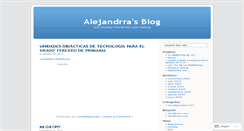 Desktop Screenshot of alejandrra.wordpress.com