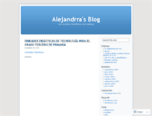 Tablet Screenshot of alejandrra.wordpress.com