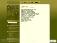 Tablet Screenshot of jolarissa.wordpress.com