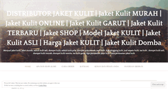 Desktop Screenshot of distributorjaketkulit.wordpress.com