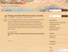 Tablet Screenshot of pecollectibles.wordpress.com