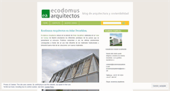 Desktop Screenshot of ecodomusarquitectos.wordpress.com