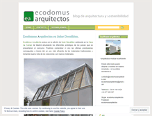 Tablet Screenshot of ecodomusarquitectos.wordpress.com