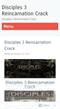 Mobile Screenshot of disciples3reincarnationcrack.wordpress.com