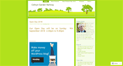 Desktop Screenshot of colwyngardenrailway.wordpress.com