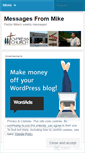 Mobile Screenshot of messagefrommike.wordpress.com