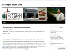 Tablet Screenshot of messagefrommike.wordpress.com