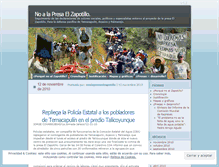 Tablet Screenshot of noalapresaelzapotillo.wordpress.com