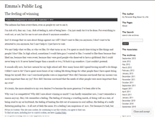 Tablet Screenshot of emmaspubliclog.wordpress.com