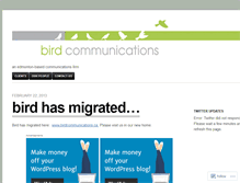 Tablet Screenshot of birdcommunications.wordpress.com