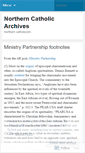 Mobile Screenshot of northerncatholicarchives.wordpress.com