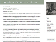 Tablet Screenshot of northerncatholicarchives.wordpress.com