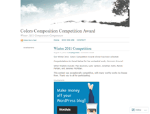 Tablet Screenshot of colorsaward.wordpress.com