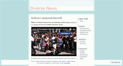 Desktop Screenshot of diversenews1.wordpress.com