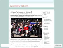 Tablet Screenshot of diversenews1.wordpress.com