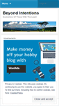 Mobile Screenshot of beyondintentions.wordpress.com