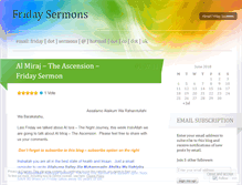 Tablet Screenshot of fridaysermons.wordpress.com