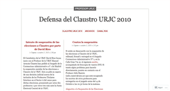 Desktop Screenshot of claustrourjc.wordpress.com