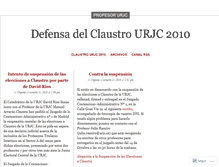 Tablet Screenshot of claustrourjc.wordpress.com