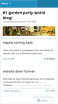 Mobile Screenshot of gardenpartyworldblog.wordpress.com