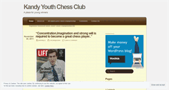 Desktop Screenshot of kandychessacademy.wordpress.com