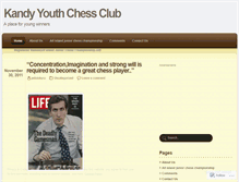 Tablet Screenshot of kandychessacademy.wordpress.com