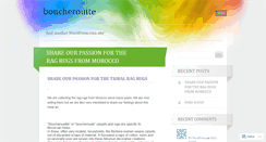 Desktop Screenshot of boucherouite.wordpress.com