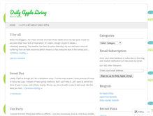 Tablet Screenshot of dailyappleliving.wordpress.com