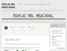 Tablet Screenshot of esplaidelmercadal.wordpress.com