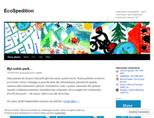 Tablet Screenshot of ecospedition.wordpress.com