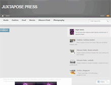 Tablet Screenshot of juxtaposepress.wordpress.com