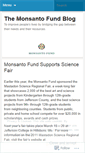 Mobile Screenshot of monsantofund.wordpress.com